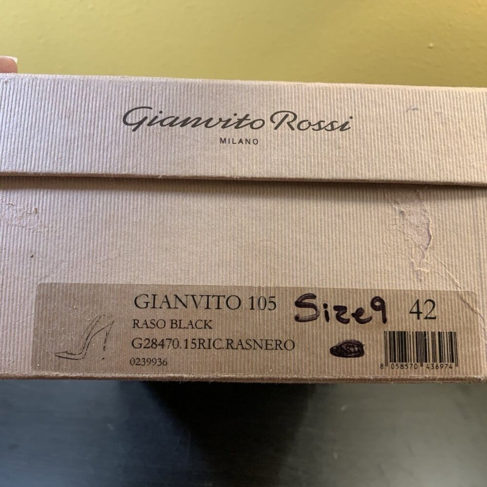Gianvito Rossi Gianvito 105 Raso Black Leather Pump - Picture 3 of 16